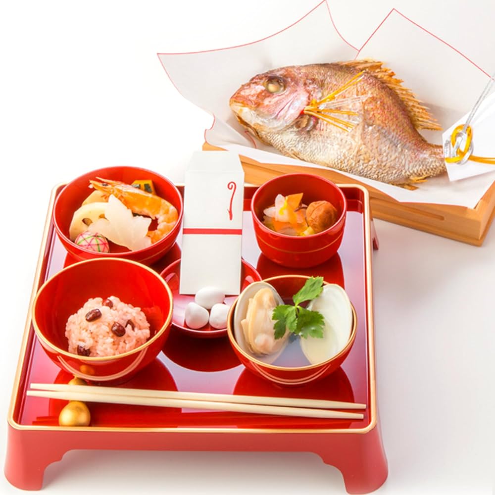 Amazon.co.jp: お食い初め料理と食器（お祝い膳）のセット (お